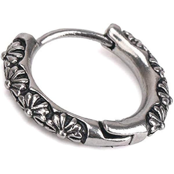 Amazon.co.jp: 「silverKYASYA」シルバー925素材 クロスプレーンフープ